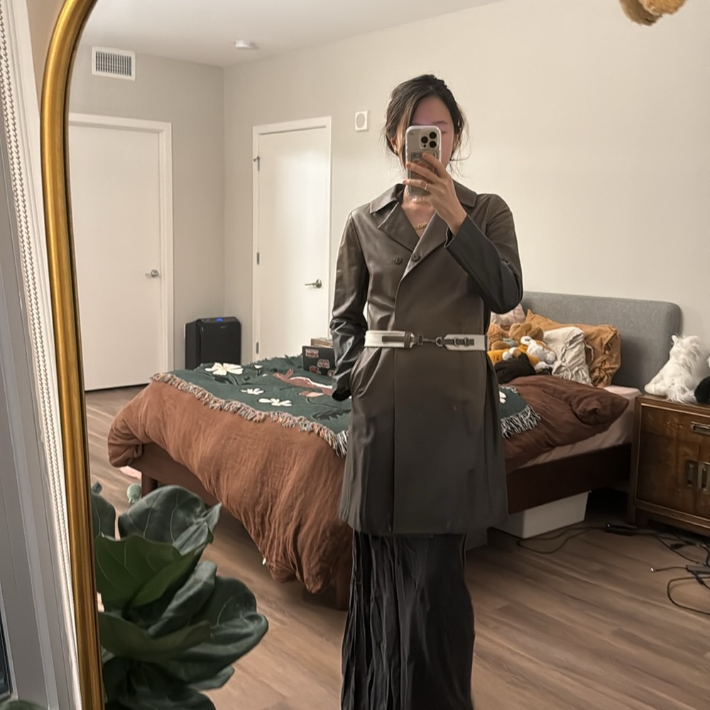 S’ MaxMara lamb leather brown ombre trench cost